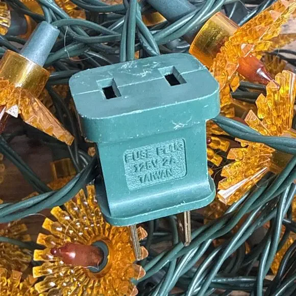 Vintage Christmas Light Reflectors 100 Plastic Starburst Atomic Retro Orange 64' - Picture 6 of 9